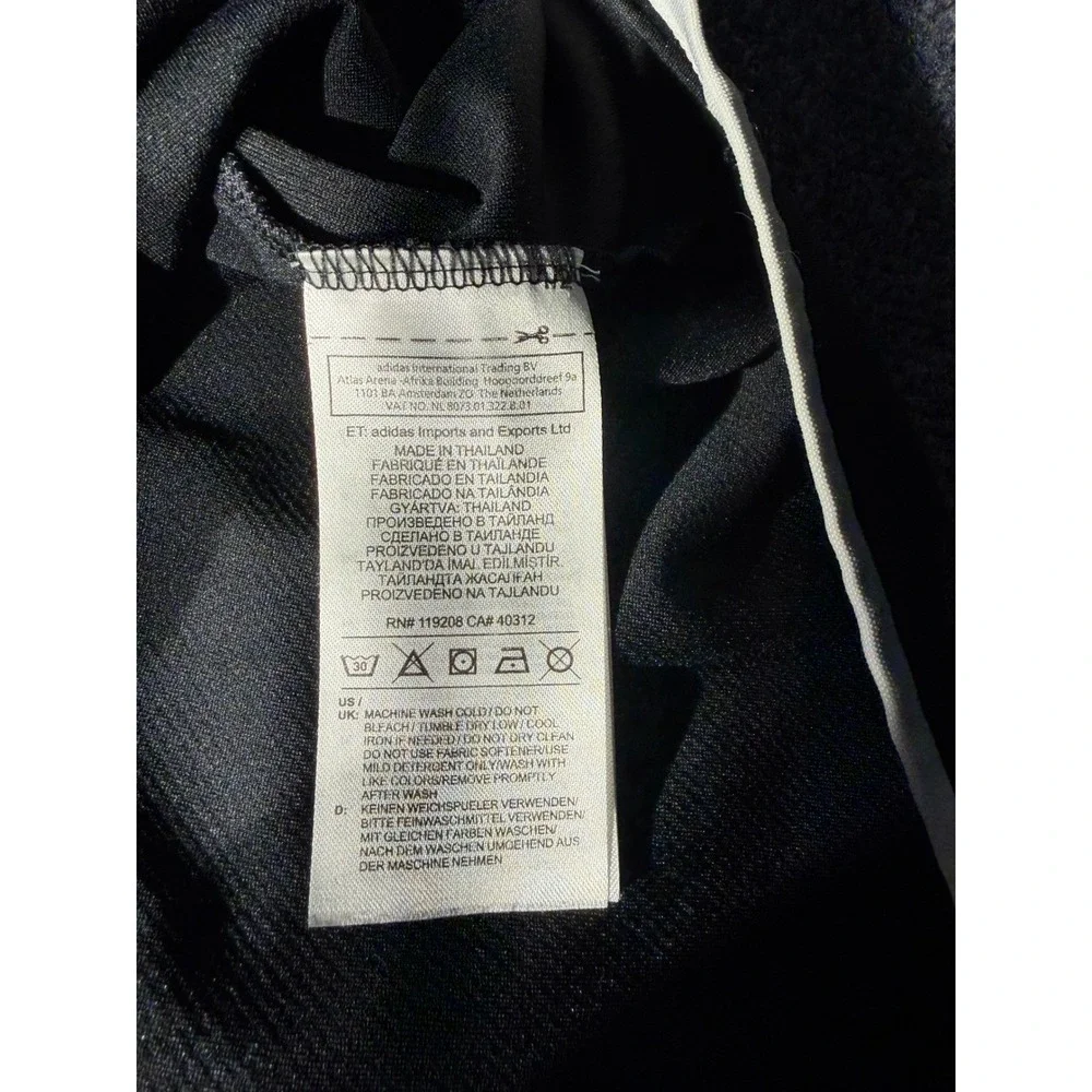 Adidas Mens 2XL Black Quarter Zip Pullover Athletic Training Shirt CZ0749